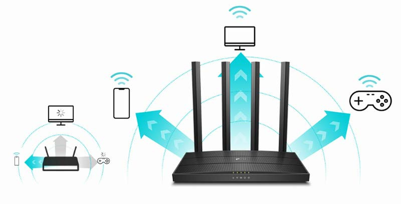 TP-Link Wi-Fi เราเตอร์ Archer C80 AC1900 Wireless MU-MIMO Wi-Fi Router
