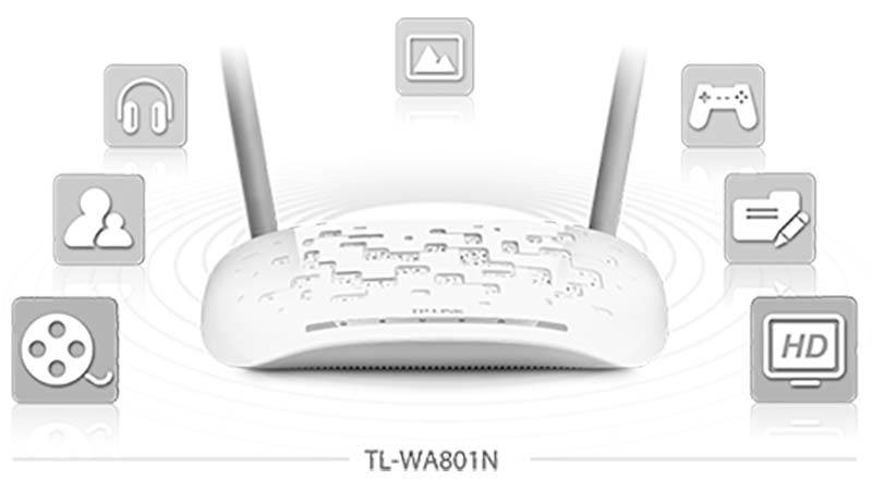 TP-Link อุปกรณ์กระจายสัญญาณ Wi-Fi  TL-WA801N 300Mbps Wireless N Access Point
