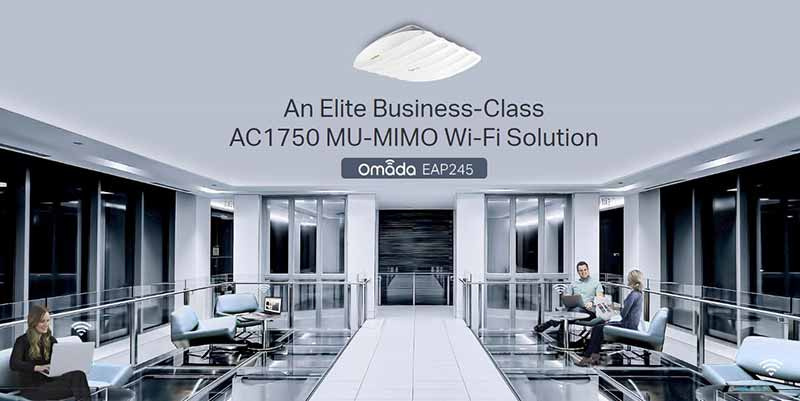 TP-Link อุปกรณ์กระจายสัญญาณ Wi-Fi  EAP245 AC1750 Wireless MU-MIMO Gigabit Ceiling Mount Access Point