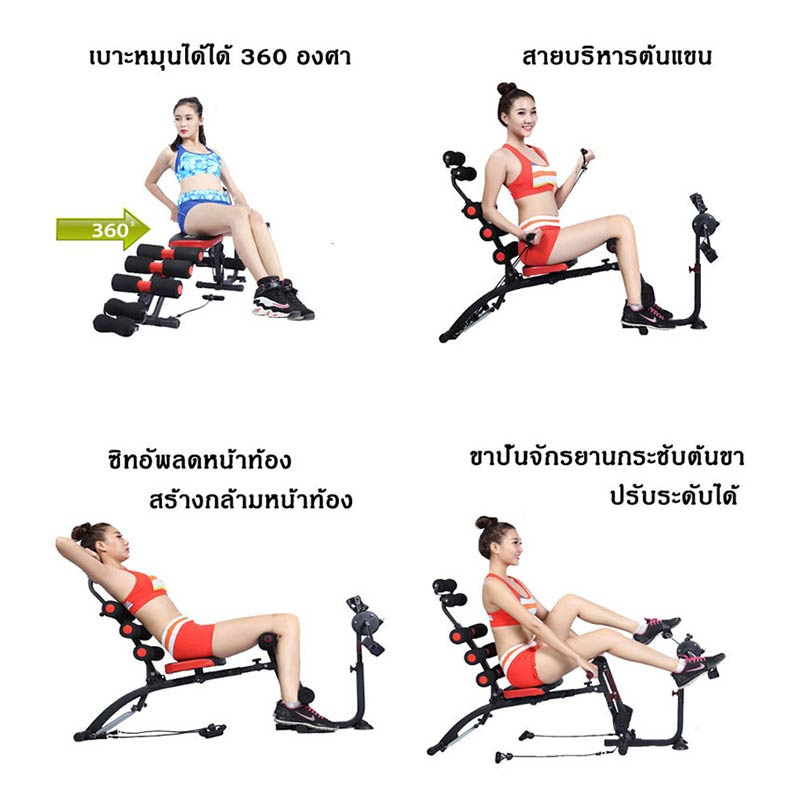 Six Pack Care with Pedal เครื่องออกกำลังกายและบริหารหน้าท้องพร้อมที่ปั่นจักรยาน