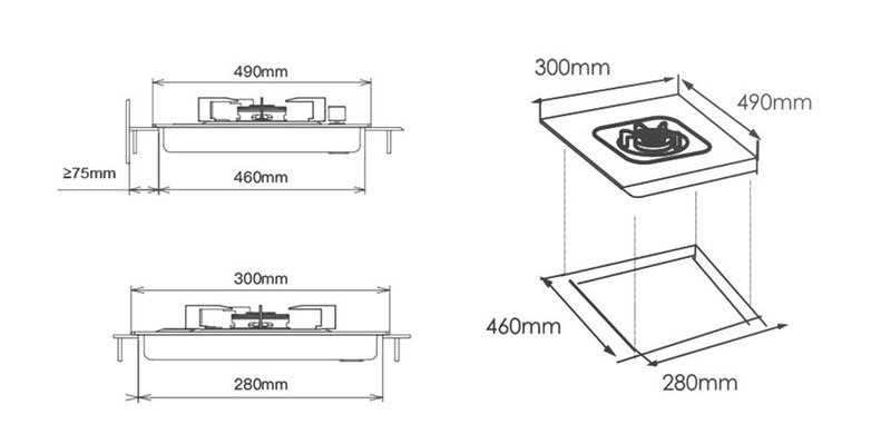 FOTILE เตาฝังอินดักชั่น ขนาด 30 เซนติเมตร รุ่น C21FW.A