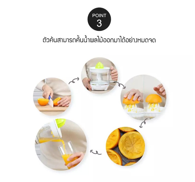 LocknLock เครื่องคั้นน้ำผลไม้ไฟฟ้า Squeezer รุ่น EJJ231