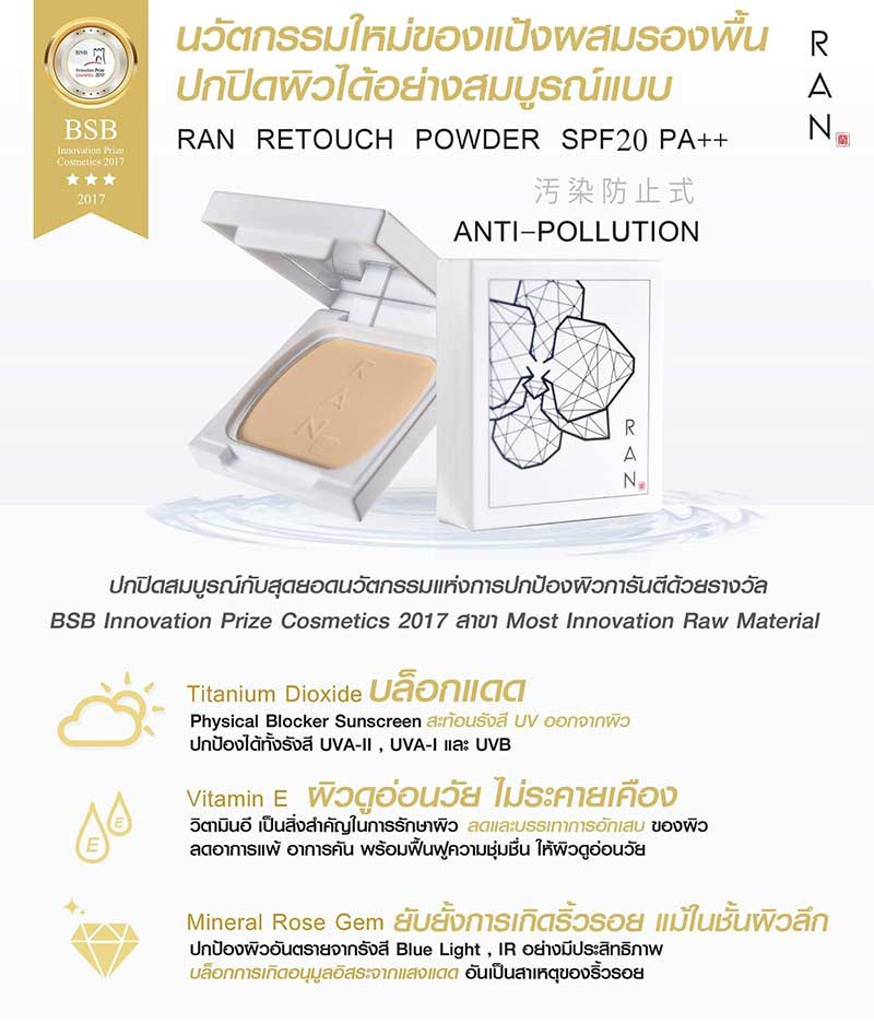 03 RAN Anti Pollution Mini Powder SPF20 7 g #01