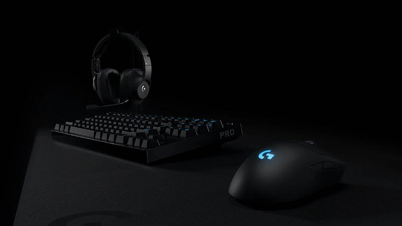 Logitech เม้าส์เกมไร้สาย G Pro