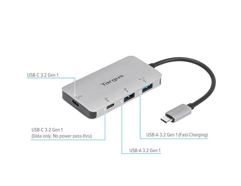 Targus อุปกรณ์ขยายช่องสัญญาณ USB-C Multi-Port HUB with 100W PD