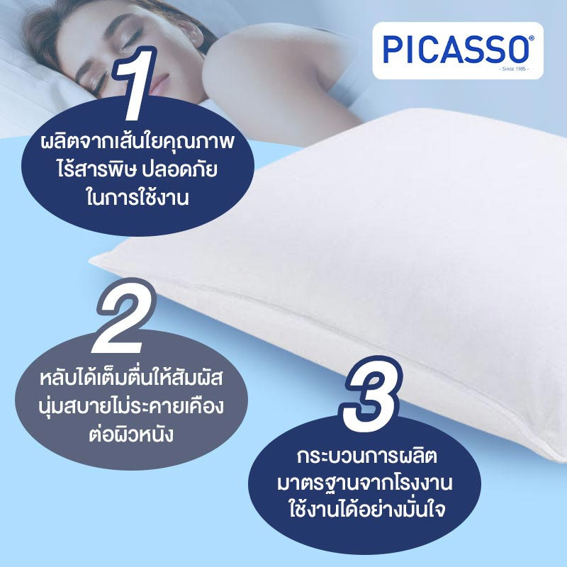 Picasso หมอนหนุน ร่น Nano gel pillow