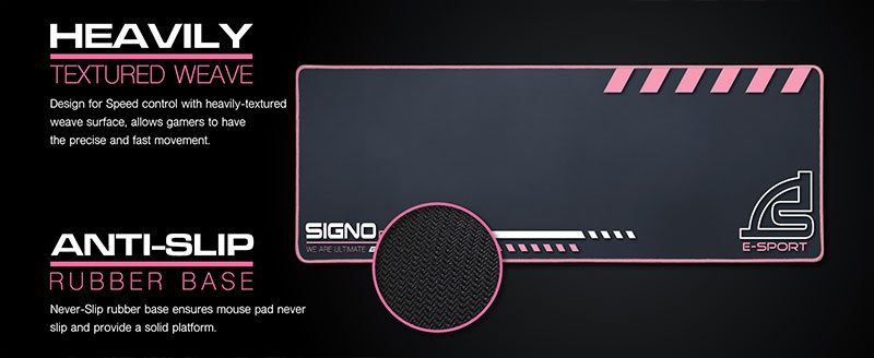 SIGNO E-Sport แผ่นรองเม้าส์เกม PINKKER MT-306P