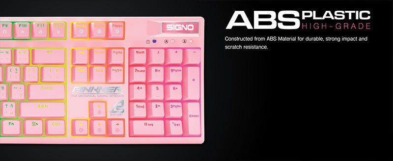 SIGNO E-Sport คีย์บอร์ดเกม PINKKER KB-741P