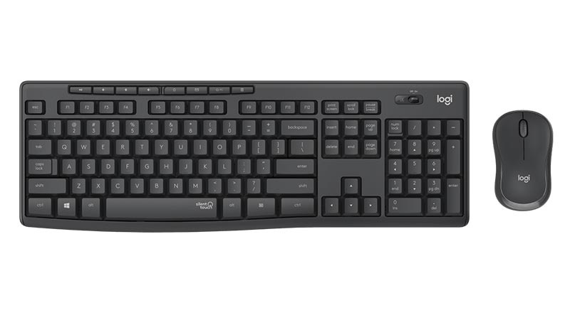 Logitech ชุดเม้าส์ คีย์บอร์ดไร้สาย MK295 Silent Logitech