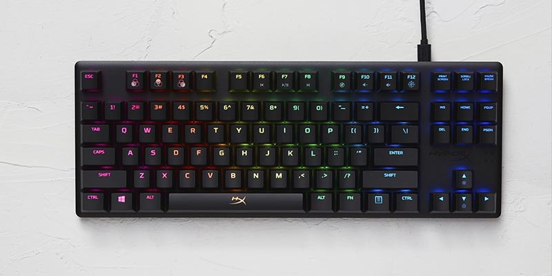 HyperX คีย์บอร์ดเกม Alloy Origins Core Blue Switch