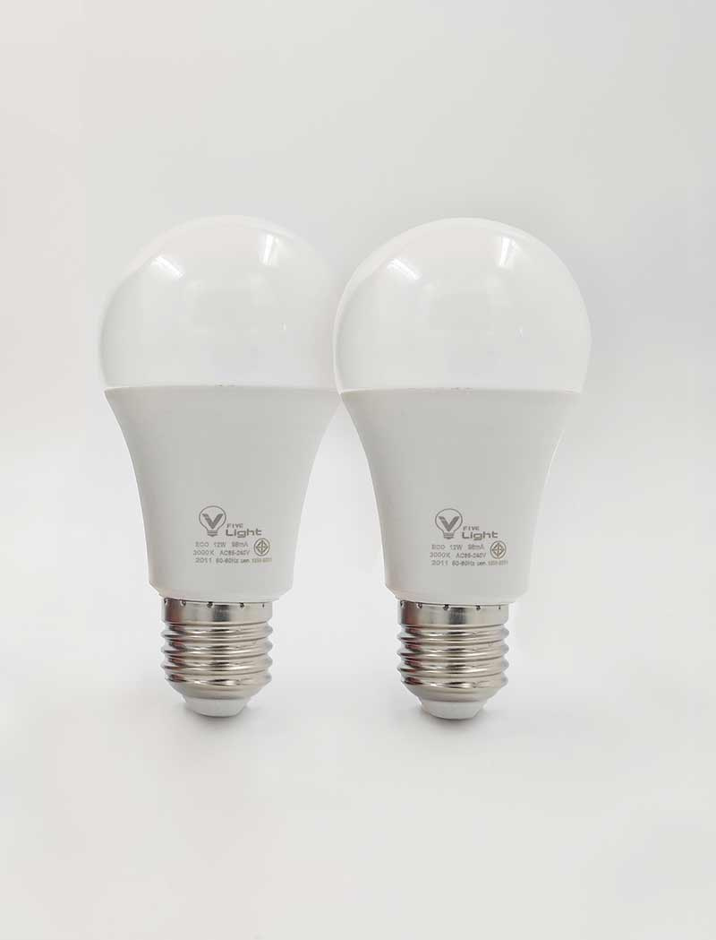 V Five Light หลอดLED Bulb 12W Warmwhite (แพ็กคู่)