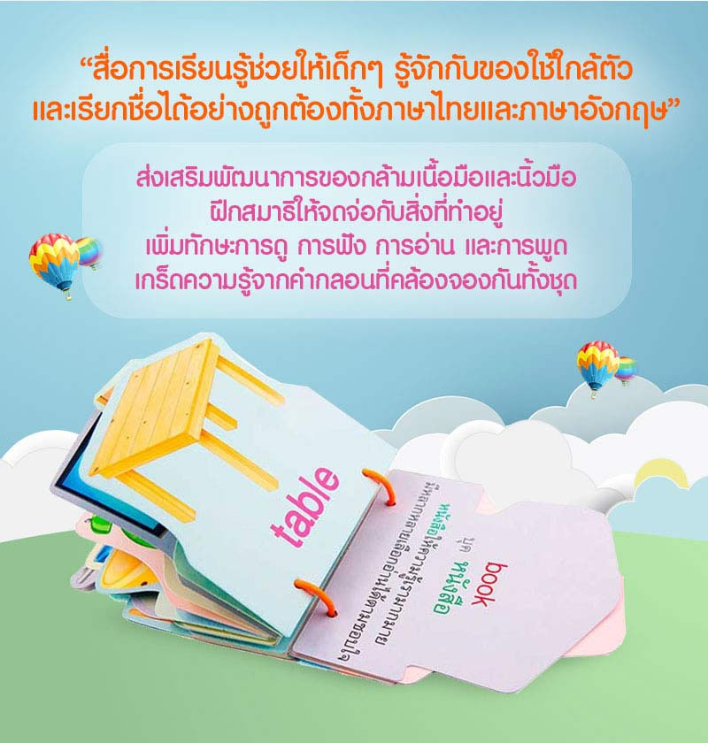 Flash Card การ์ดสันห่วง หนูชอบของใช้รอบตัว 02