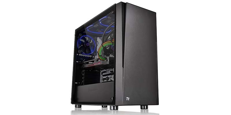 Thermaltake เคสคอมพิวเตอร์ Versa J21 Tempered Glass Edition