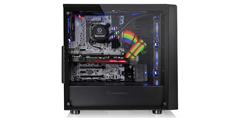 Thermaltake เคสคอมพิวเตอร์ Versa J21 Tempered Glass Edition