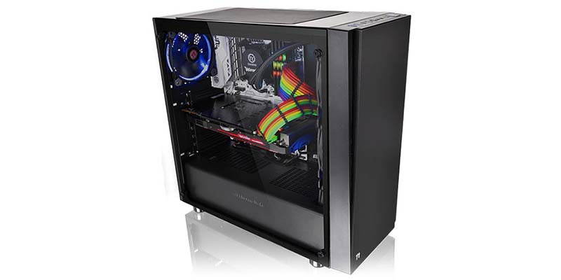 Thermaltake เคสคอมพิวเตอร์ Versa J21 Tempered Glass Edition