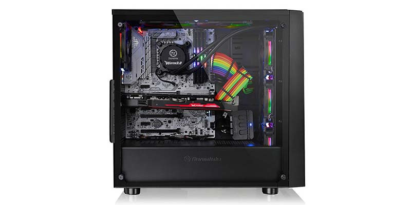 Thermaltake เคสคอมพิวเตอร์ Versa J21 Tempered Glass Edition