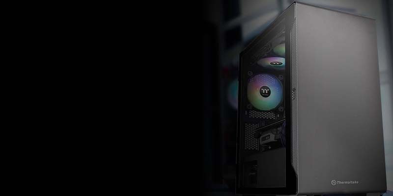 Thermaltake เคสคอมพิวเตอร์ S100 Tempered Glass Micro Chassis