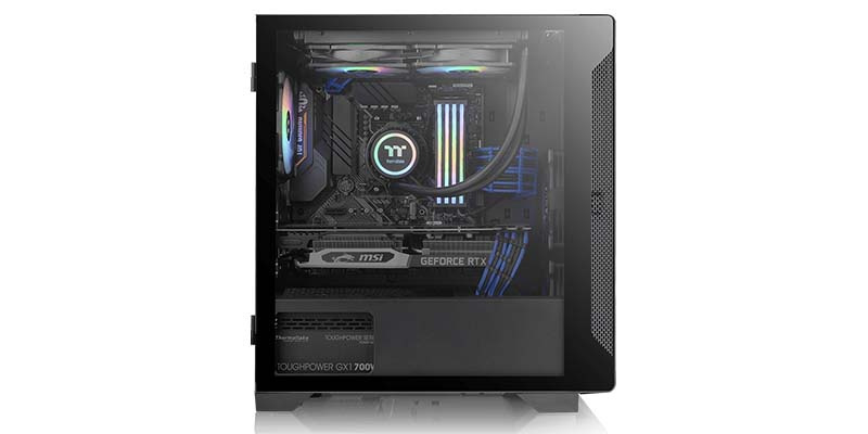 Thermaltake เคสคอมพิวเตอร์ S100 Tempered Glass Micro Chassis