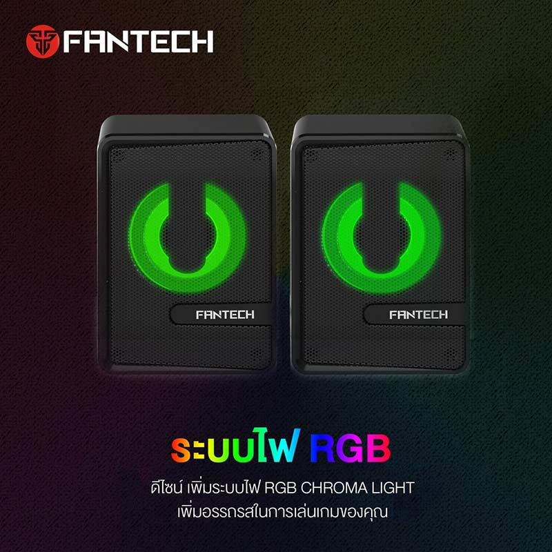 Fantech ลำโพงเกม BEAT GS-203 RGB