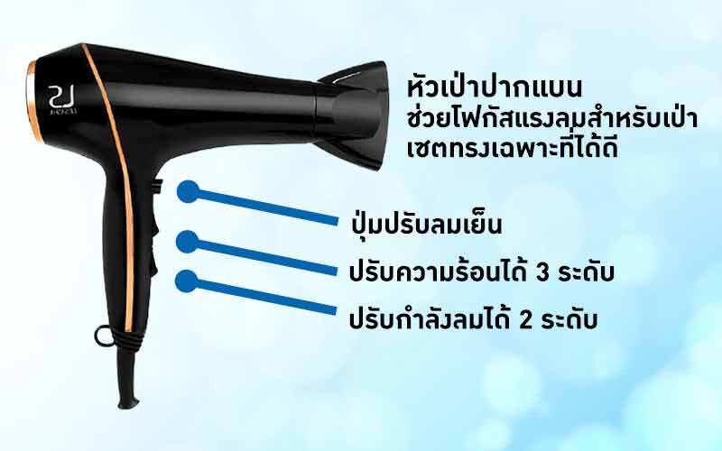 Lesasha ไดร์เป่าผม Airmax Smart Hair Dryer 2000W รุ่น LS1553