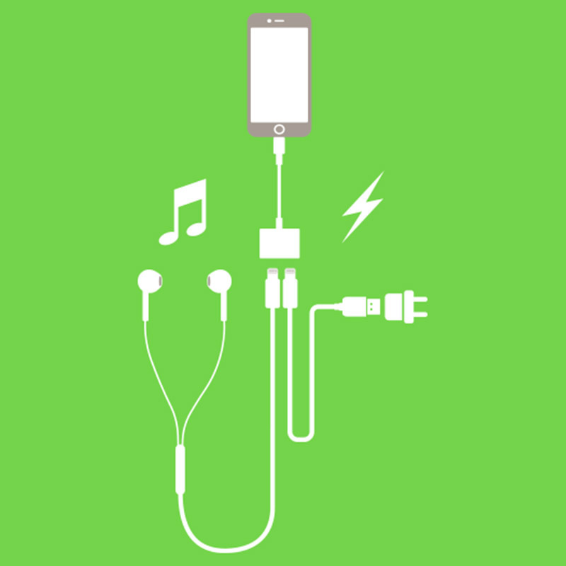 Belkin อุปกรณ์แปลงสัญญาณ (F8J198btWHT) Lightning Audio + Charge RockStar