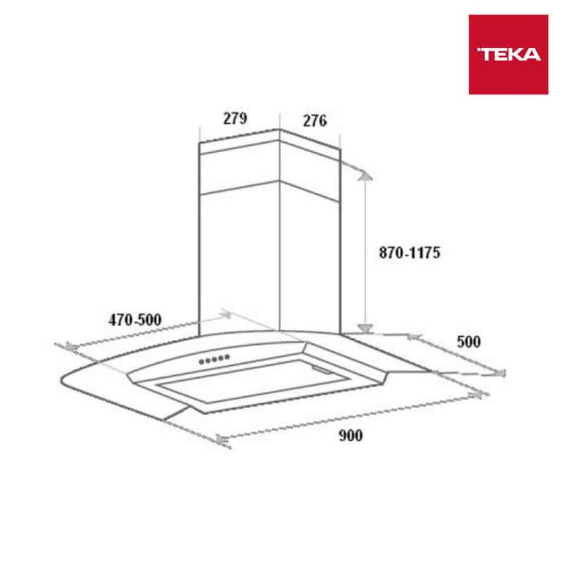 Teka Linea เครื่องดูดควัน รุ่น LDA 90