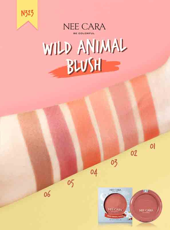 NEE CARA บลัชออน WILD ANIMAL BLUSH N323 8 กรัม #01 Squirrel