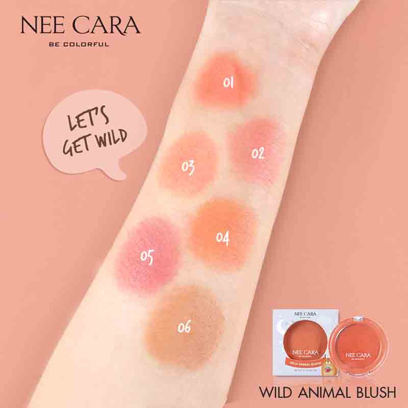 NEE CARA บลัชออน WILD ANIMAL BLUSH N323 8 กรัม #01 Squirrel