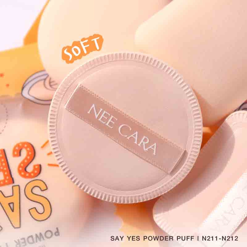 NEE CARA พัฟแต่งหน้าแบบกลม SAY YES AIR TOUCH POWDER PUFF N211