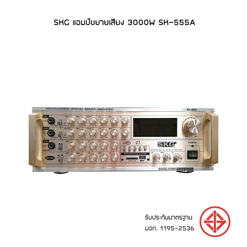 SKG แอมป์ขยายเสียง 3000W SK-555A