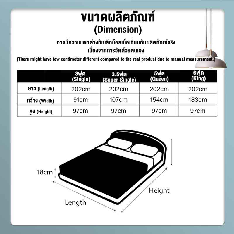 ESPACIO HANDLEY DIVAN เตียง ฐานเตียง+หัวเตียง สีเทา