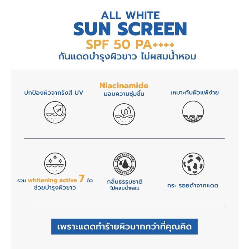 Seoul Derma All White Sunscreen SPF 50 PA+++ 30g