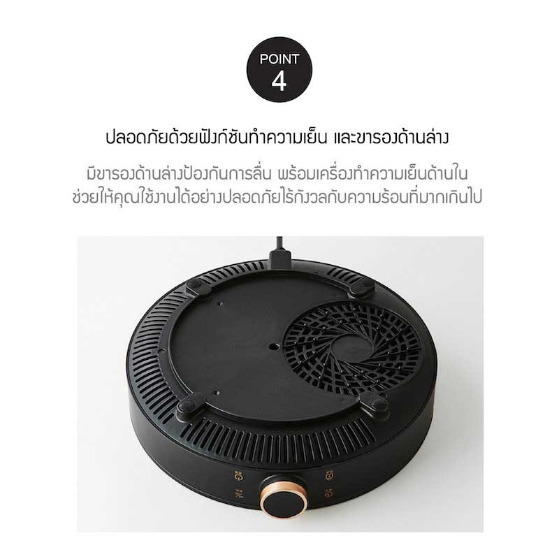 LocknLock เตาแม่เหล็กไฟฟ้า 2000W รุ่น FS-IC001-2