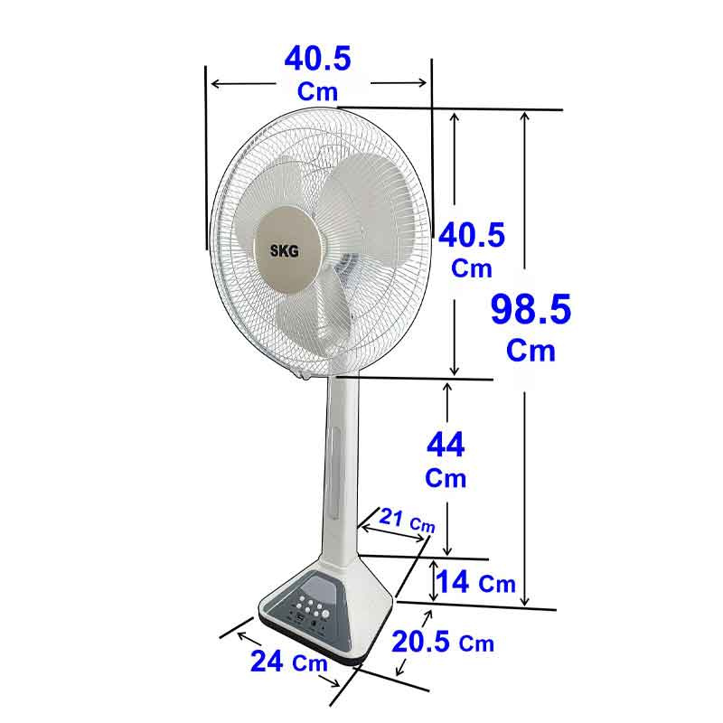 SKG พัดลมไฟฟ้า+พลังงานแสงอาทิตย์ 2IN1 16นิ้ว รุ่น SK-1105L