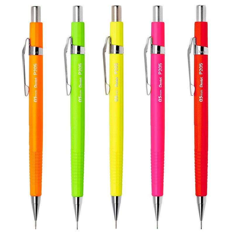 Pentel ดินสอกด รุ่น P205 Neon ขนาด 0.5 มม.