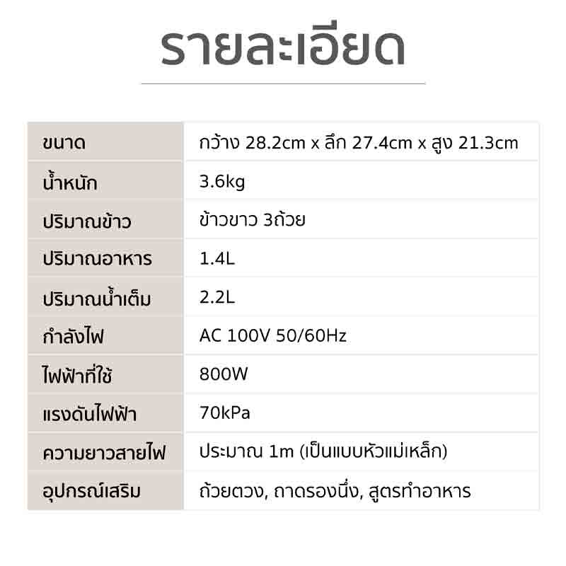 Iris Ohyama หม้ออัดแรงดันไฟฟ้า 4 ลิตร รุ่น PC-MA3