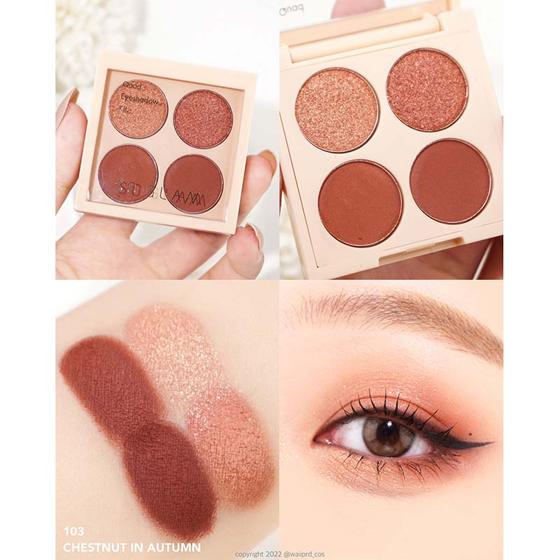 So Glam พาเลทอายแชโดว์ QUAD EYESHADOW KIT 8 กรัม