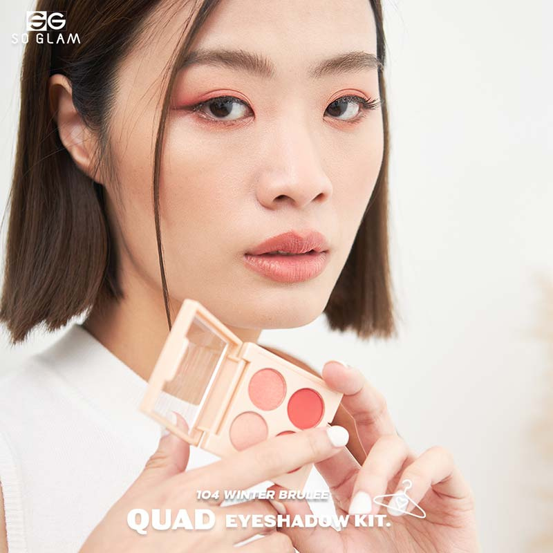 So Glam พาเลทอายแชโดว์ QUAD EYESHADOW KIT 8 กรัม