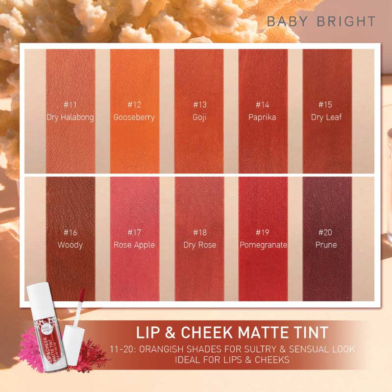 Baby Bright ลิปเนื้อแมตต์ Lip and Cheek Matte Tint 2.4 กรัม