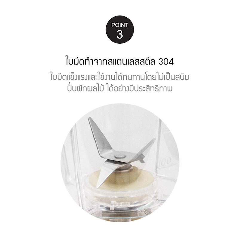 LocknLock เครื่องปั่น 0.6 ลิตร รุ่น EJM436WHT