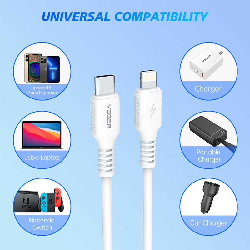 Veger สายชาร์จ Lightning รุ่น USB-CL1