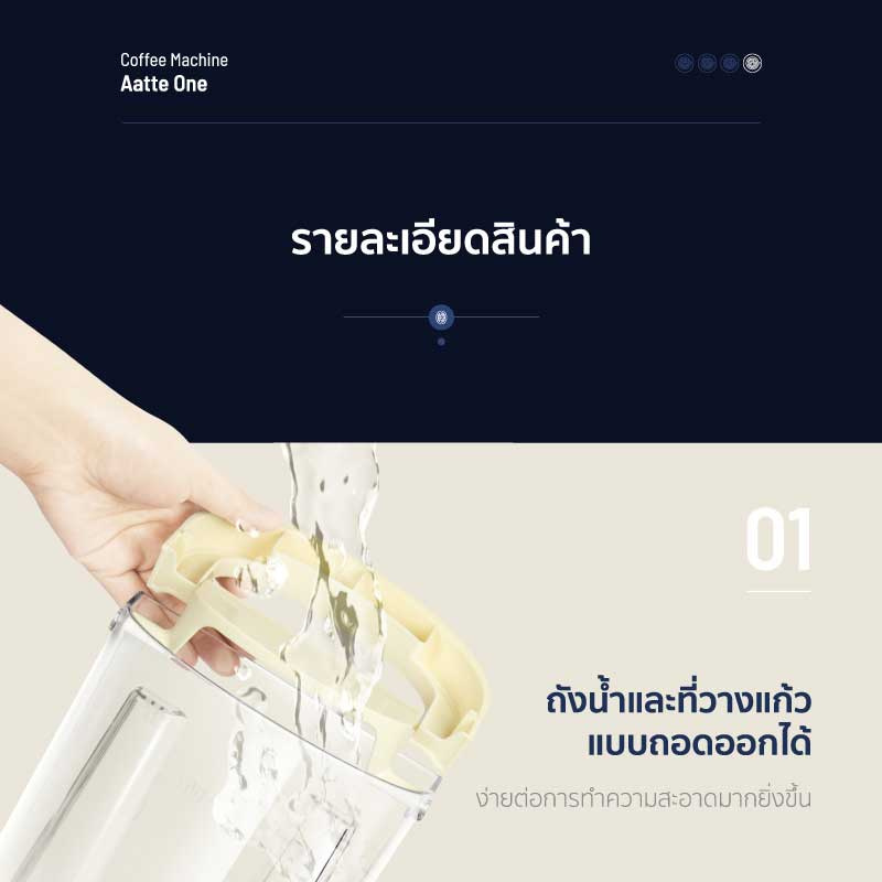 Alectric เครื่องชงกาแฟอัตโนมัติ 1.2 ลิตร รุ่น Aatte One