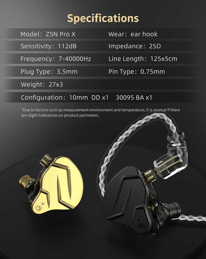 KZ หูฟัง In-Ear รุ่น ZSN PRO X 