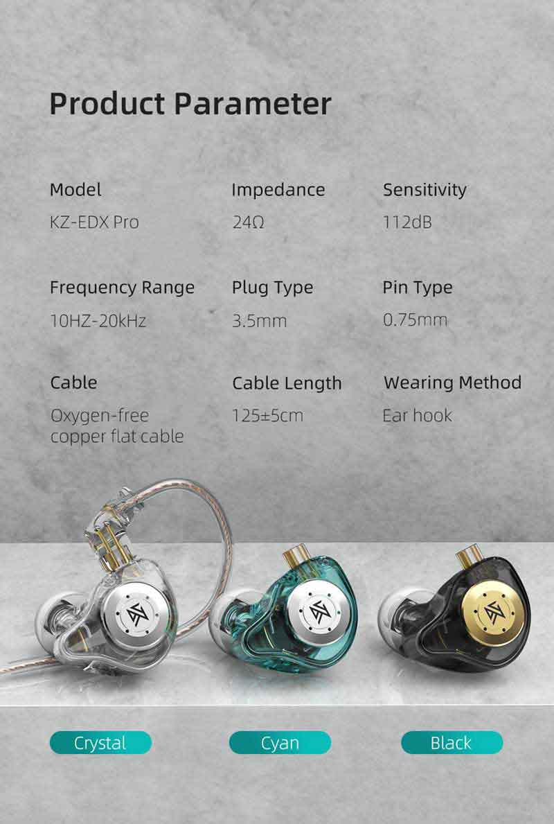 KZ หูฟัง In-Ear รุ่น EDX PRO