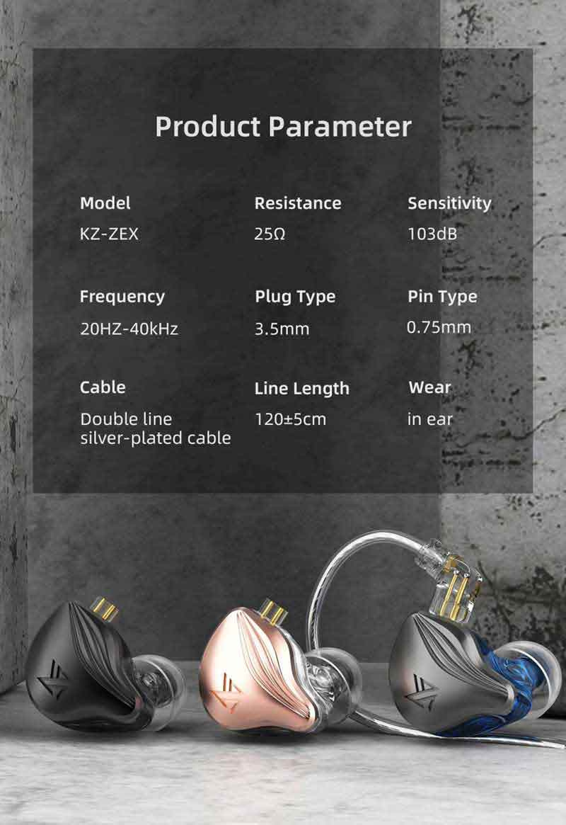 KZ หูฟัง In-Ear รุ่น ZEX