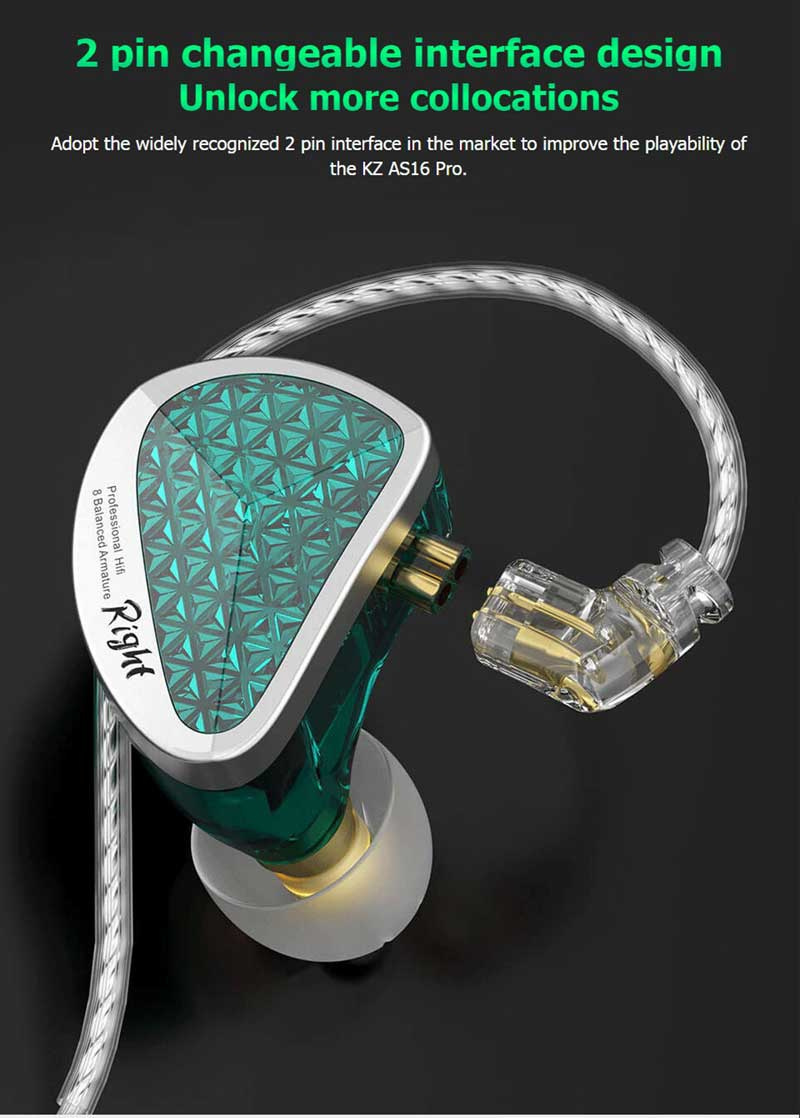 KZ หูฟัง In-Ear รุ่น AS16 PRO