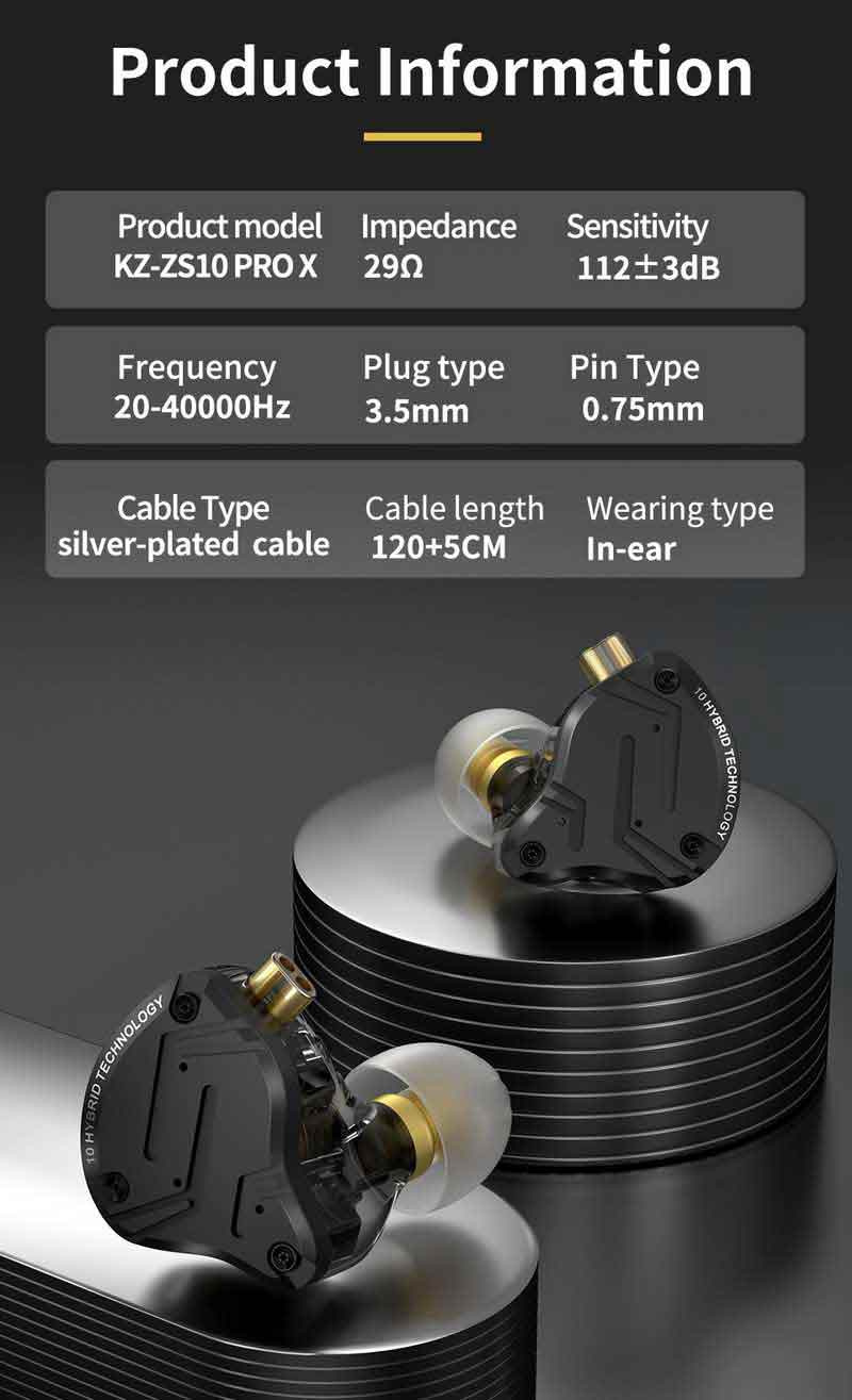 KZ หูฟัง In-Ear รุ่น ZS10 Pro X 