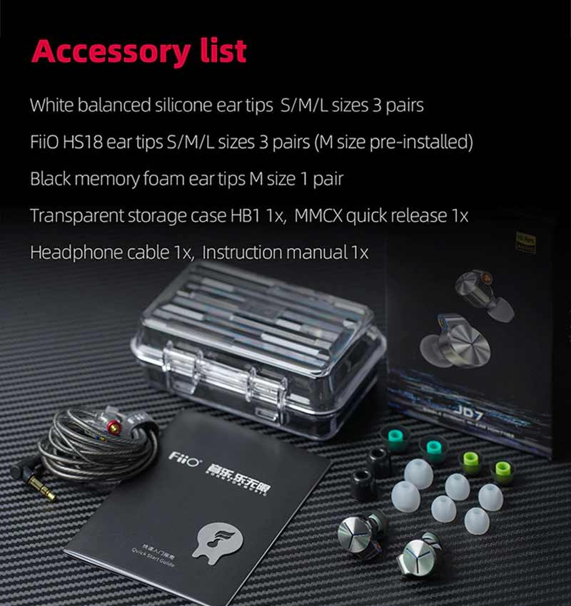 FiiO หูฟัง In-Ear รุ่น JD7