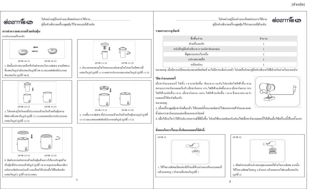 Deerma เครื่องดูดฝุ่น รุ่น VC26 Pro