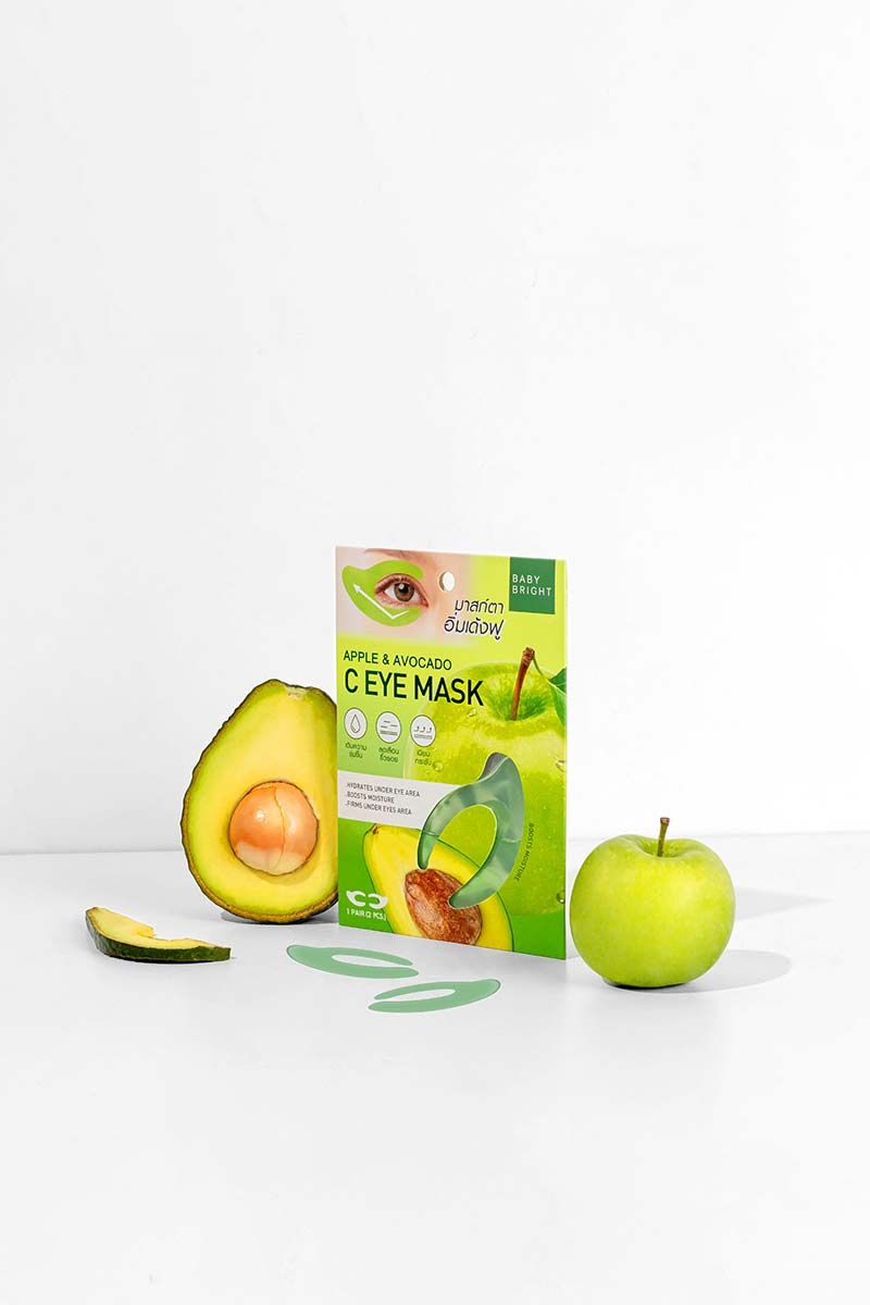 Baby Bright มาส์กรอบดวงตา Apple & Avocado C Eye Mask 3.5 กรัม (1 คู่)